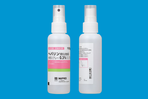 医薬品データ: ヘパリン類似物質外用スプレー0.3％｢ニプロ｣
